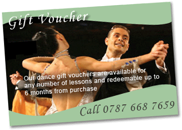 Why not buy a unique gift! our Ballroom Dance lesson gift vouchers are available for any number of Ballroom Dance lessons and are redeemable at any location within 6 months of purchase. Call 0787 668 7659.